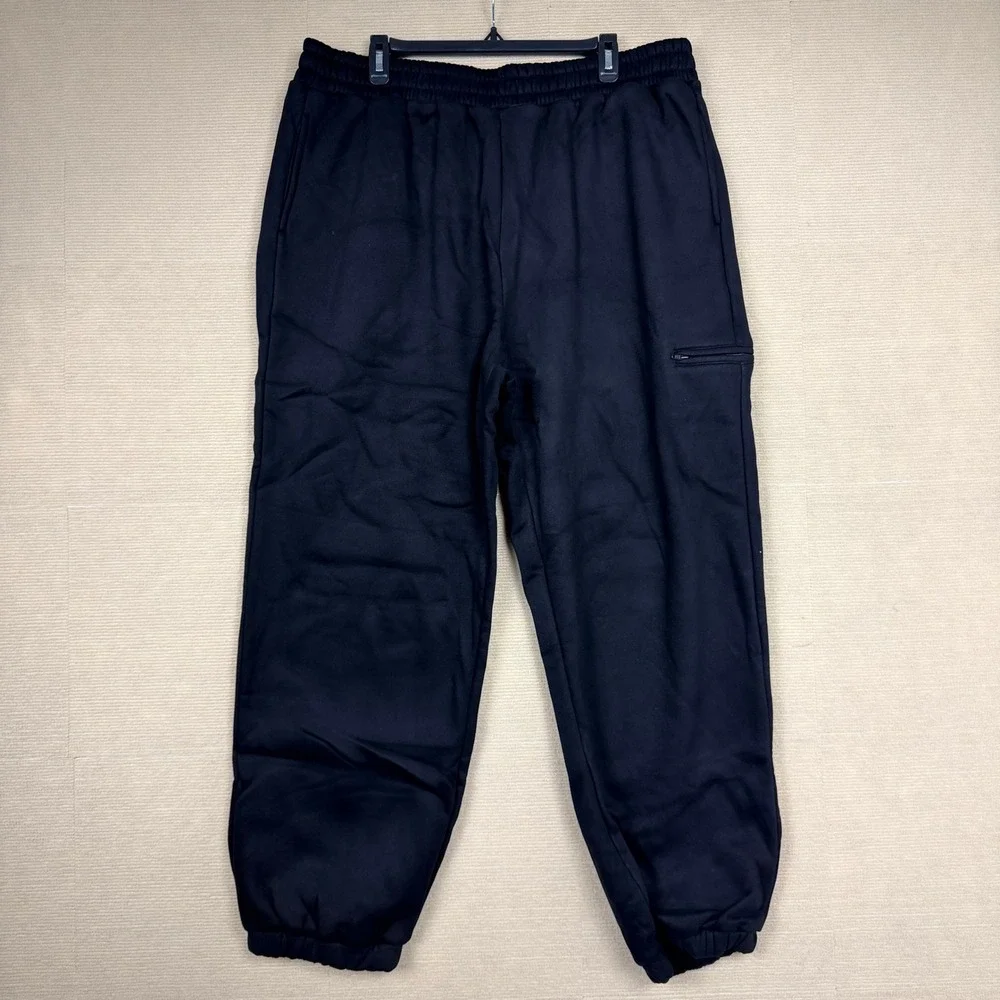 COMFRT Unisex Obsidian Black Sweatpants DND Joggers Relaxed Fit Streetwear XL